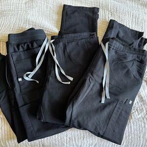 Lot of Figs Black Scrub Pants
